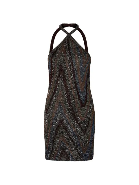 Missoni zigzag-knit dress Brown DS26WG4IBK01LY