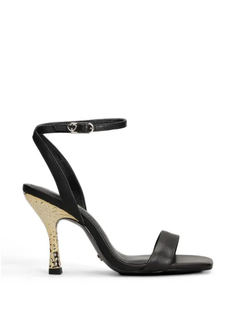Gold & Rouge Biscuit embossed-heel sandals Black BISCUIT