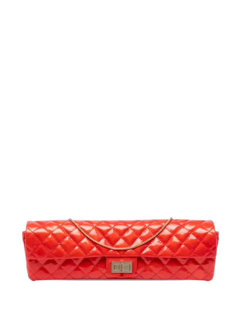 CHANEL Pre-Owned 2008-2009 Quilted Patent Reissue 2.55 East West Single Flap shoulder bag Red EXBAO2P42LXAOTG6