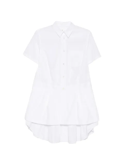 Noir Kei Ninomiya layered short-sleeve mini dress White 3QO010