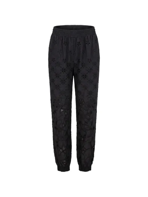 Ermanno Scervino embroidery-embellished trousers Black D484P604QYD
