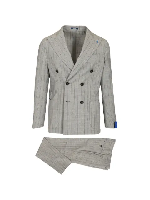 Guarinucci pinstripe double-breasted suit Grey FORIOMOD0