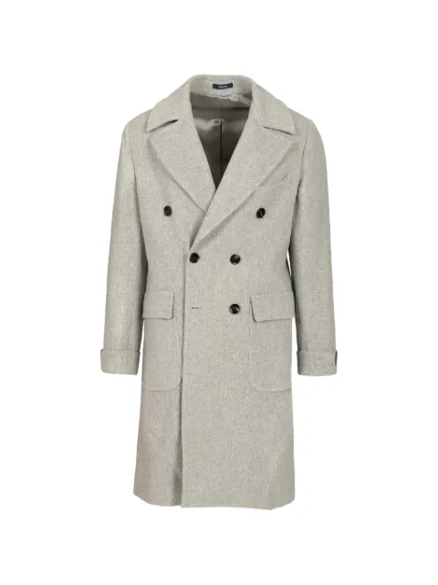 Guarinucci Ulster double-breasted coat Grey CN658