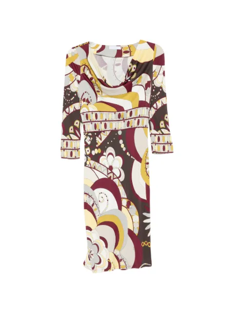 PUCCI Pre-Owned printed midi dress Red CSVM9229