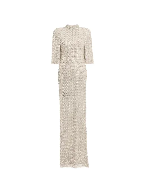 Jenny Packham maxi Sedona dress Neutrals ZED103L