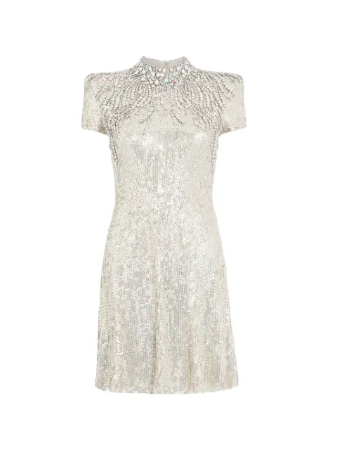 Jenny Packham Tala dress Silver ZED137S