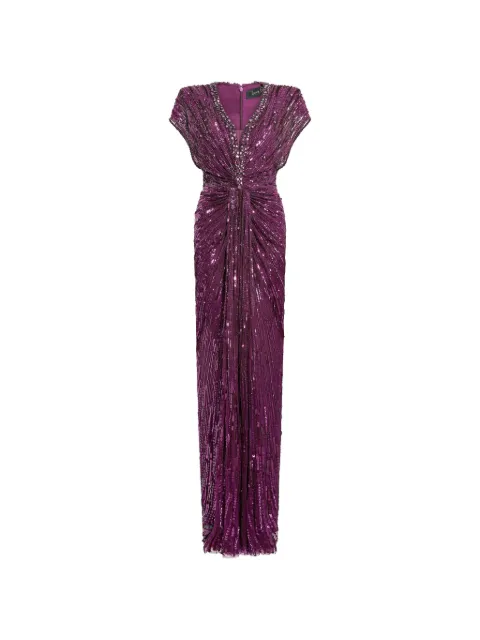 Jenny Packham Lacie sequin-embellished maxi dress Purple JPCLS178