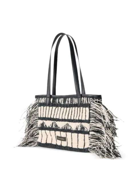 Karl Lagerfeld K/Signature 2.0 fringe tote bag Black B2W30112998