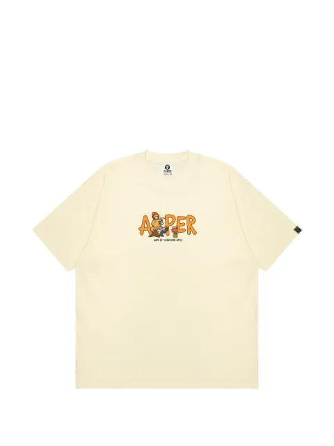 AAPE BY *A BATHING APE® Aaper graphic-print T-shirt Neutrals AAPTEM1616XXO