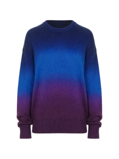 Amiya gradient-effect knitted sweatshirt Blue AM44