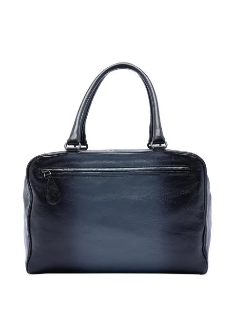 Bottega Veneta Pre-Owned 2012-2026 Medium Goatskin Madras Sfumato Brera handbag Blue OLWJSZEH3OYG4Y89
