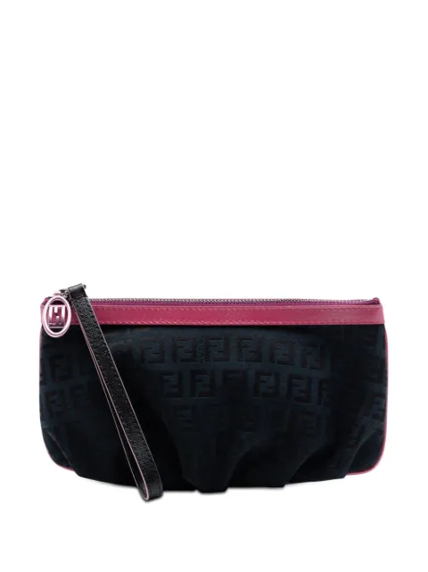 Fendi Pre-Owned 2000-2010 Zucchino Canvas pouch Black 6UUIGF0O2ML8TMPO