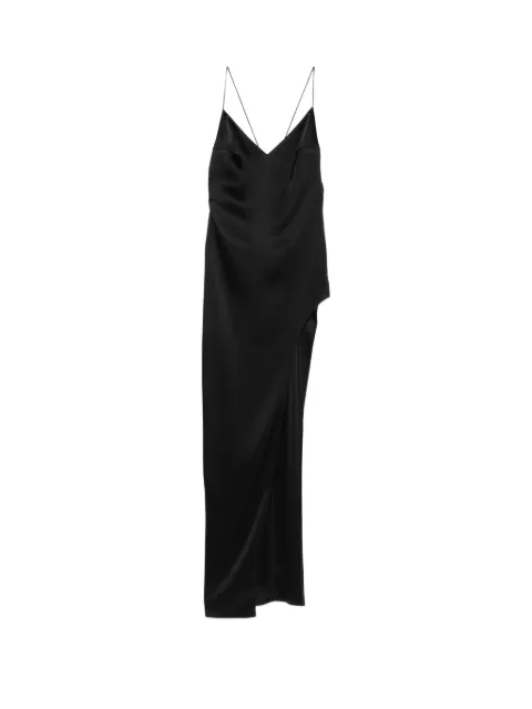 Vestiaire d'un Oiseau Libre Tri-Cut side-slit dress Black TRICUTDRESS