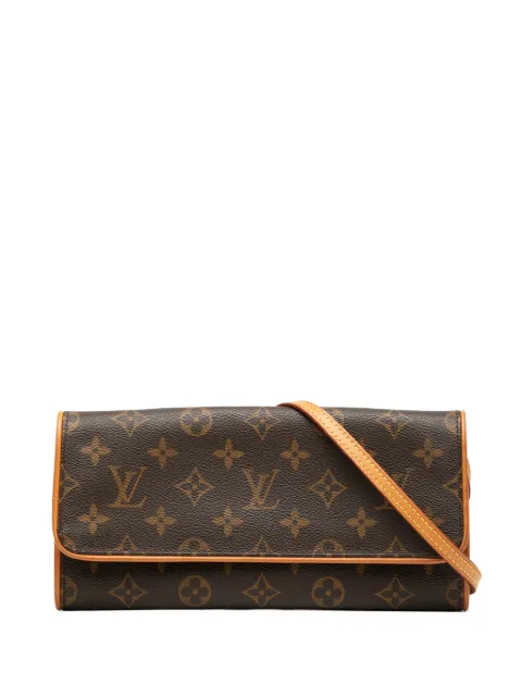 Louis Vuitton Pre-Owned 2000 Monogram Pochette Twin GM crossbody bag Brown QIU26YCW4B1A8YDE