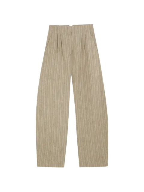 Cortana Camila linen straight-leg trousers Neutrals A4383