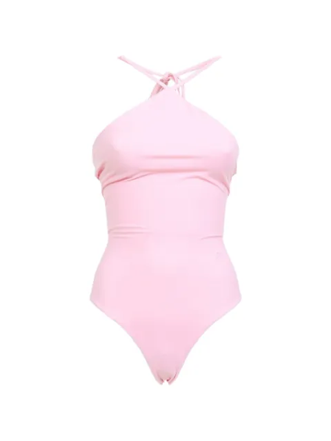 Jacquemus Bastide halterneck swimsuit Pink OPW00046AW00096