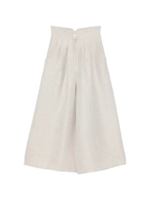 Dusan herringbone-pattern pleated trousers Neutrals U2906