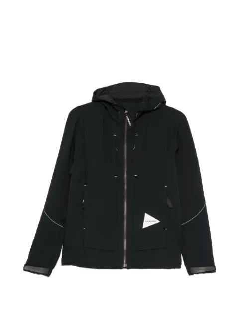 and Wander hooded contrast-stitch jacket Black 5746121005