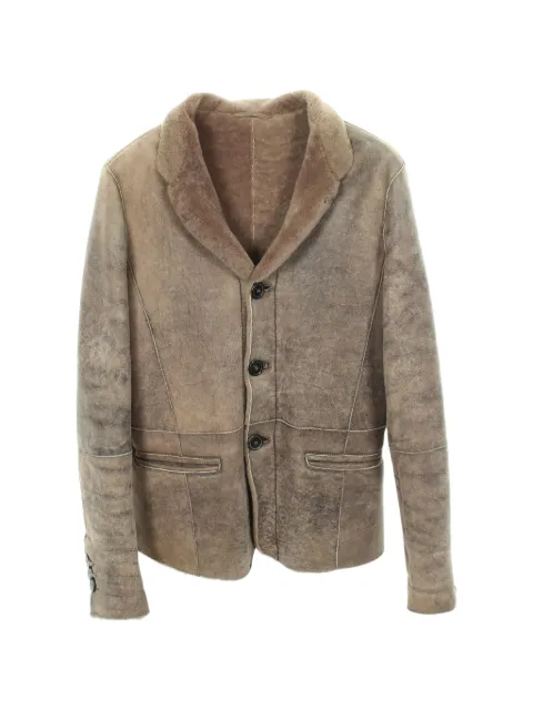 Emporio Armani Pre-Owned 2000 Mouton jacket Brown 1059092