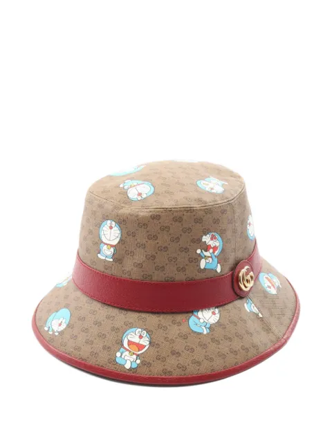Gucci Pre-Owned x Doraemon 2010 GG bucket hat Brown 1065398
