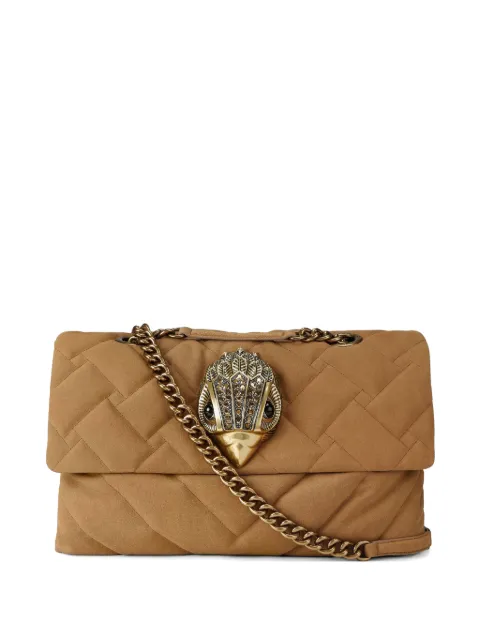 Kurt Geiger London large Kensington quilted suede tote bag Brown 5785833219