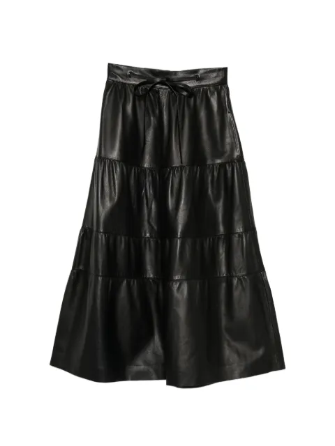 Valentino Garavani Pre-Owned tiered maxi skirt Black CSVM9224