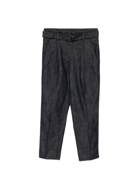 Brunello Cucinelli Vintage belted tailored jeans Blue CSVM9220