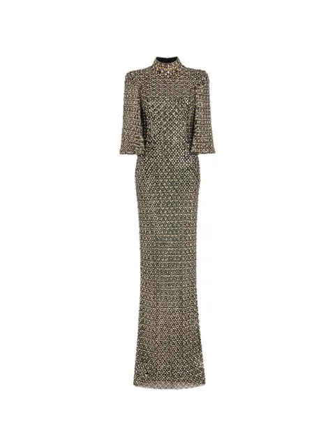 Jenny Packham maxi Sedona dress Gold ZED103L