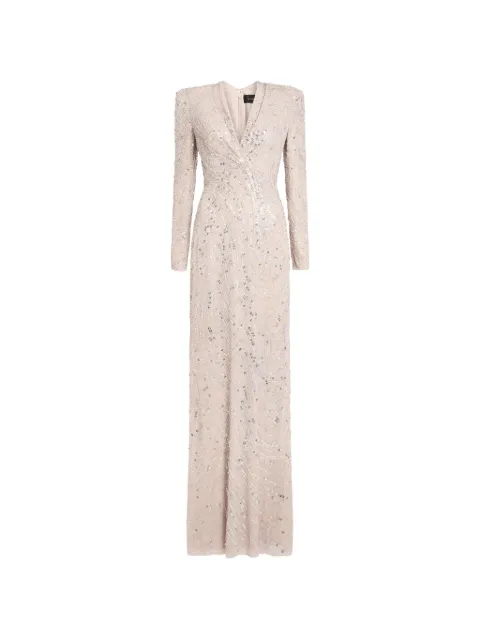 Jenny Packham maxi Arizona dress Neutrals ZED101L