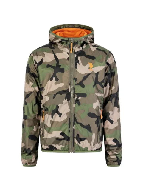 U.S. POLO ASSN. camouflage-print hooded jacket Green US40126001