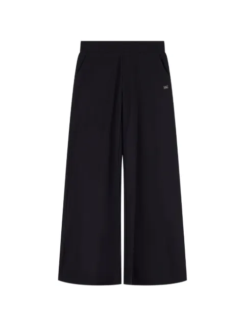 Ea7 Emporio Armani wide-leg logo-detail trousers Black 7W000462AF13135