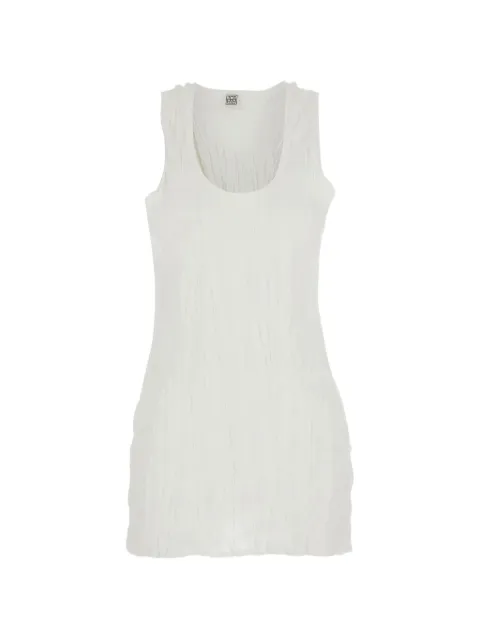 TOTEME crinkled tank top White 262WRT0724YA0244047