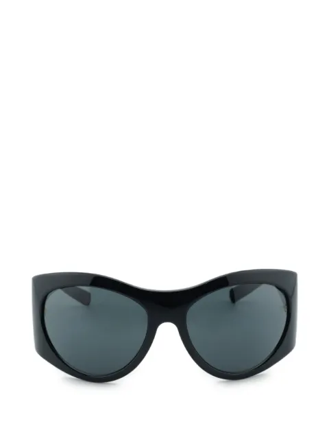 Versace Eyewear Medusa oval-frame sunglasses Black VE4392GB187