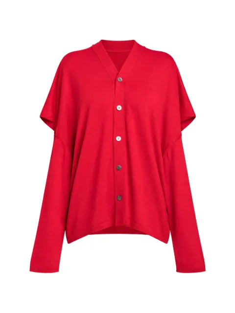 Comme Des Garçons layered-effect cardigan Red GON010