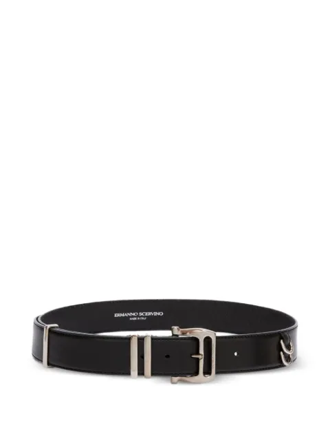 Ermanno Scervino buckle-fastening leather belt Black D483T700FYK