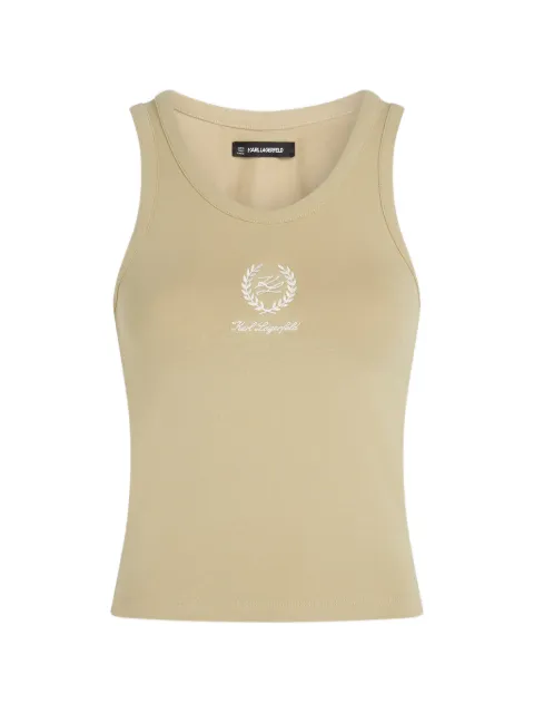 Karl Lagerfeld logo-detail tank top Neutrals A3W440061DX