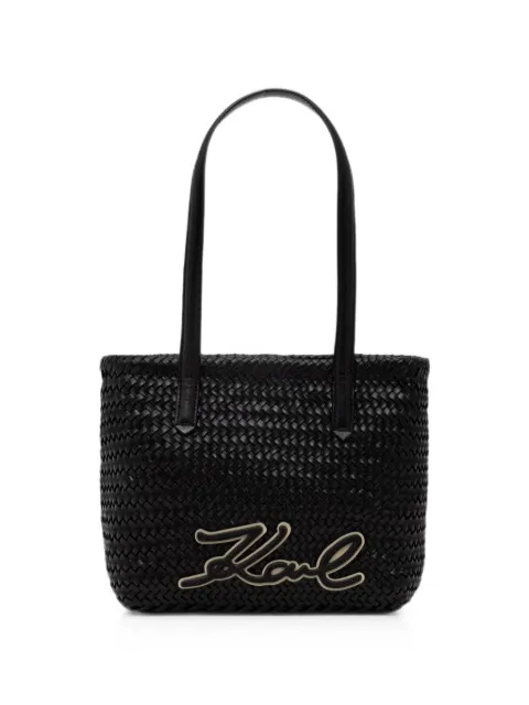 Karl Lagerfeld K/Signature braided tote bag Black B2W302061AV
