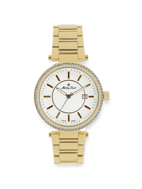 Mathey Tissot crystal-embellished 39mm watch White H610PI