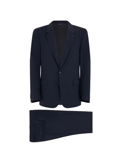 Dolce & Gabbana single-breasted virgin-wool suit Blue GK0EMTFUBFT