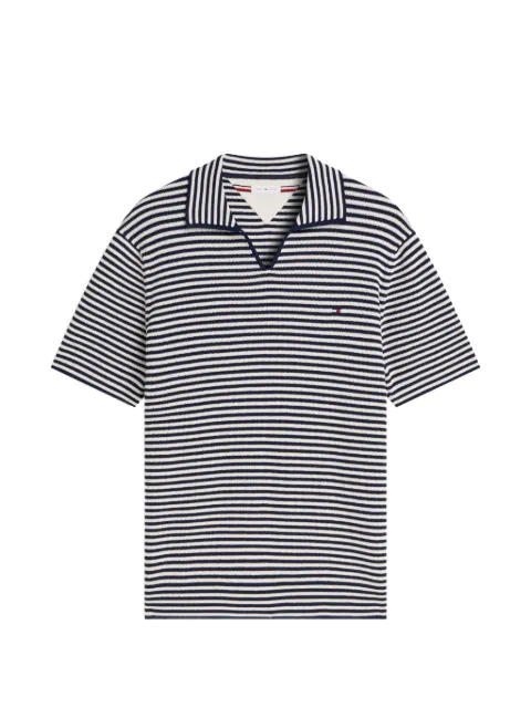 Tommy Hilfiger horizontal-stripe logo-detail t-shirt Blue MW0MW43243