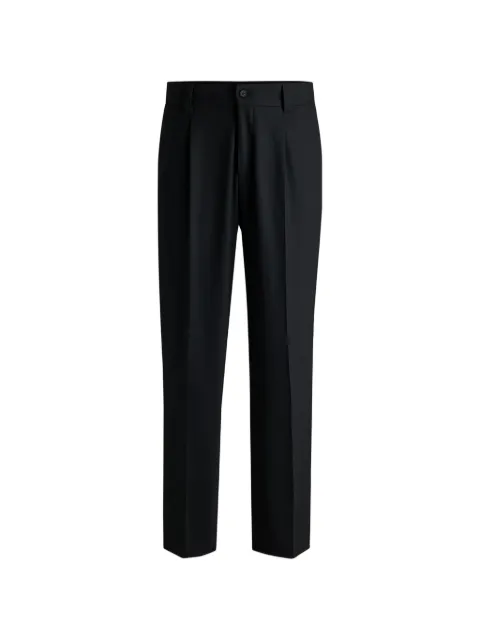 HUGO pleated straight-leg trousers Black 50538671