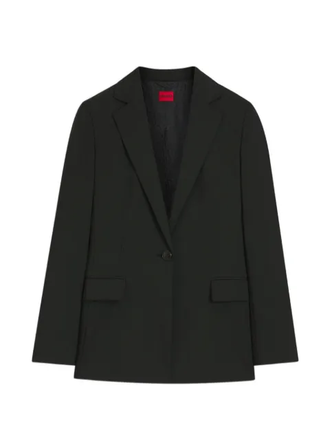 HUGO single-breasted notched-lapels blazer Black 50516447