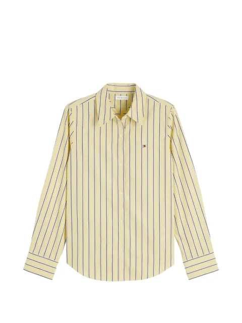 Tommy Hilfiger vertical-stripe long-sleeve shirt Yellow WW0WW51155