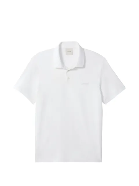 Calvin Klein logo-patch polo shirt White LV04LH204GYAF