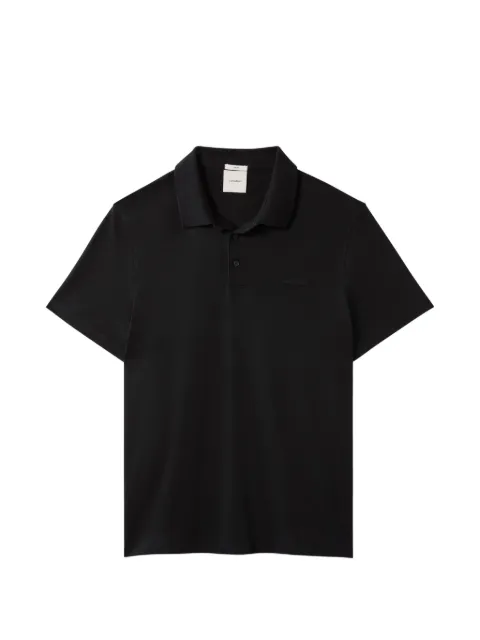 Calvin Klein logo-plaque polo shirt Black LV04LH204GUB1