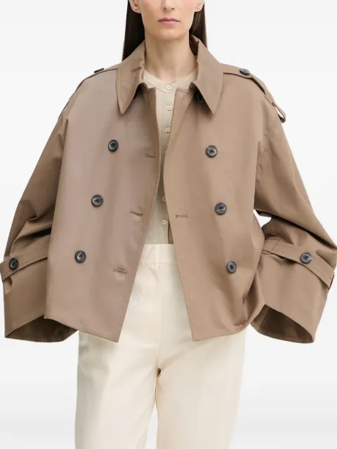 By Malene Birger double-breasted flared coat Brown Q71493008
