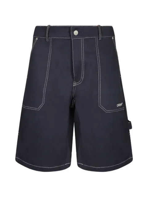 Carrer contrast-stitch carpenter shorts Blue 200010002NAVY