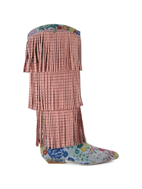 Kurt Geiger London Western Fringe boots Pink 5030086669
