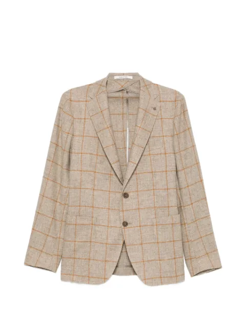 Tagliatore check-pattern notched-lapel jacket Neutrals 1SMD22K610087