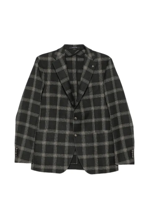 Tagliatore check-pattern single-breasted blazer Grey 1SMD22K120206